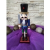 DZIADEK DO ORZECHÓW ŻOŁNIERZ z mieczem 25 CM blue