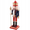 DZIADEK DO ORZECHÓW ŻOŁNIERZ z mieczem 25 CM blue