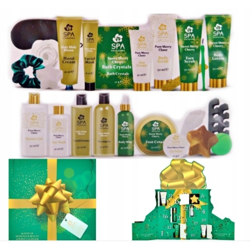 KALENDARZ ADWENTOWY EXCLUSIVES 24 X KOSMETYKI SPA