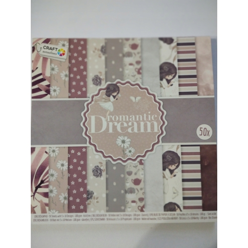 Papier do rękodzieła Craft 50 arkuszy Boho Dream