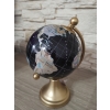 GLOBUS DEKORACYJNY 9,5 x 8,5 x 14,5 cm BLACK GOLD