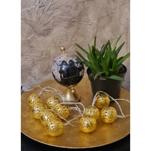 LAMPKI LED BOMBKI NA BATERIE GIRLANDA AŻUROWE BIEL