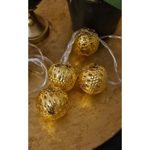 LAMPKI LED BOMBKI NA BATERIE GIRLANDA AŻUROWE BIEL
