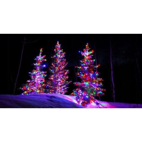 LAMPKI CHOINKOWE wewnętrzne zewnętrzne 1042,5 cm 100 Led MULTI KOLOROWE