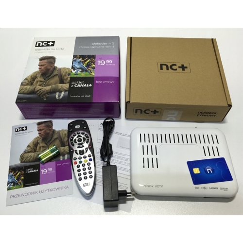 PREPAID CANAL+ dekoder nBox 2849ST 2850ST 2851S pakiet 12 miesięcy START HD