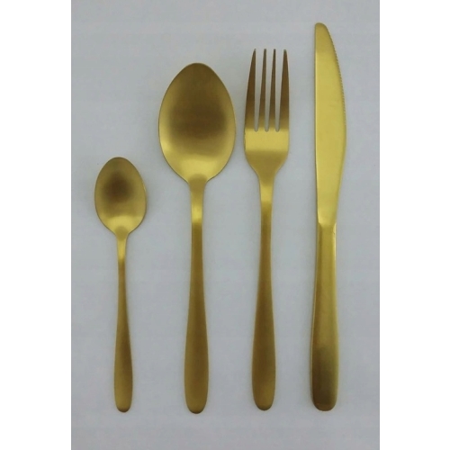 SZTUĆCE ZŁOTE KOMPLET ZESTAW sztućców 39 elementów Excellent Houseware