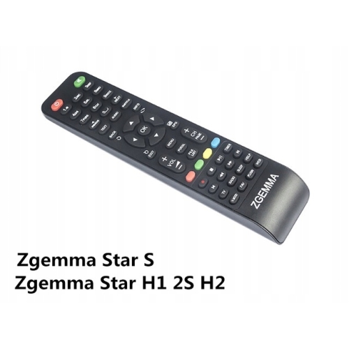 PILOT ORYGINALNY DEKODER ZGEMMA SERIA STAR S 2S H1 H2 CZARNY WYGIĘTY NOWY