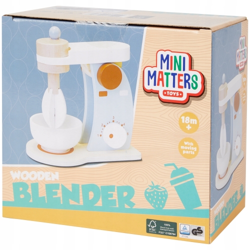 Drewniany SMOOTHIE BLENDER mikser owoców kielichowy firma Mini Maters 18m