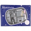Zestaw Do Pielęgnacji Manicure Pedicure w Czarnym Etui na zamek 18 Ele.