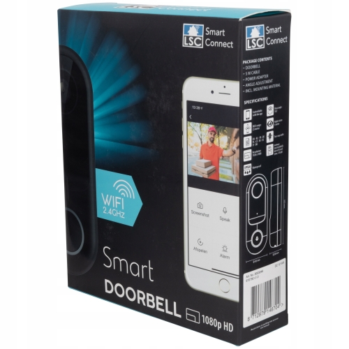 DZWONEK VIDEODOMOFON LSC SMART DOORBELL 1080P HD