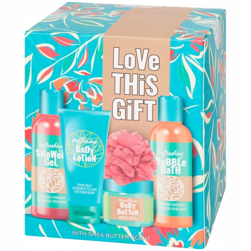 Zestaw podarunkowy do wysłania 4 elementy różowy