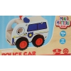 Samochód drewniany Mini Matters POLICE POLICJA 10 x 7,5 x 16,5 cm FSC 2022