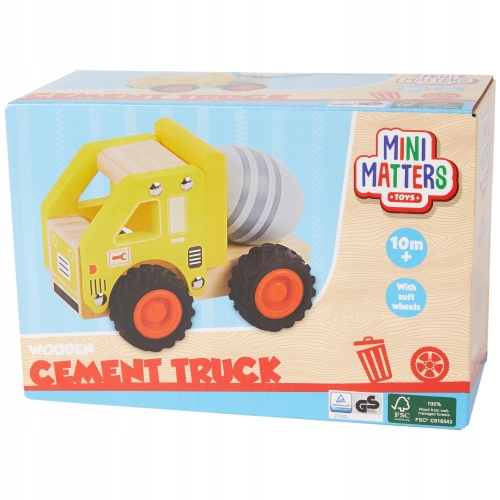 Samochód drewniany Mini Matters POLICE POLICJA 10 x 7,5 x 16,5 cm FSC 2022