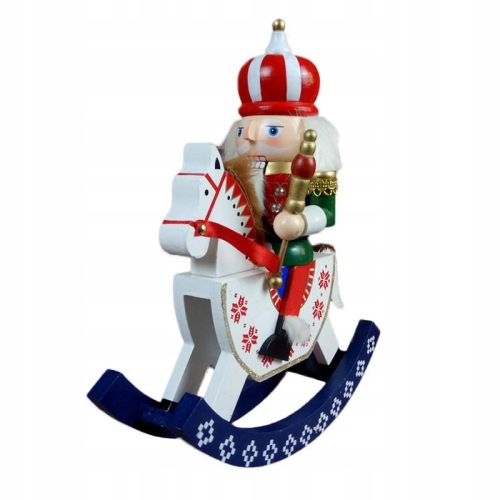 DZIADEK DO ORZECHÓW FIGURKA ZE STRZELBĄ DEKORACJA ŚWIĄTECZNA XXL 60 cm Ż