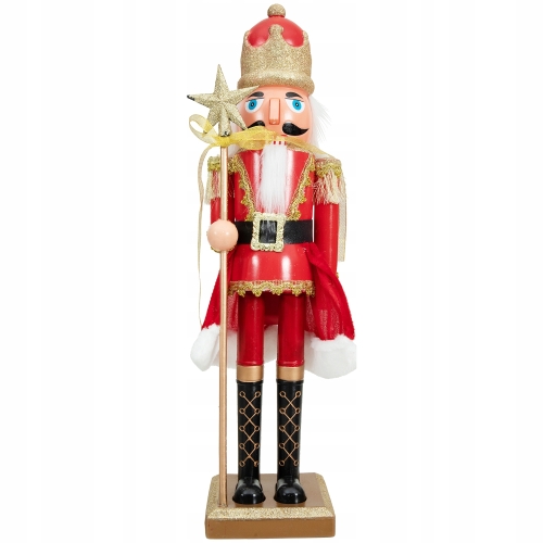 DZIADEK DO ORZECHÓW FIGURKA ZE STRZELBĄ DEKORACJA ŚWIĄTECZNA XXL 60 cm Ż