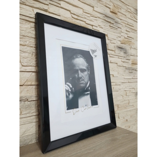 RAMKA LUSTRZANA CZARNA 33,5 x 44 cm OBRAZ GLAMOUR passe-partout A4
