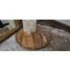 Patera Taca dekoracyjna deska do krojenia drewno Teak okrągła ozdobna 37 cm