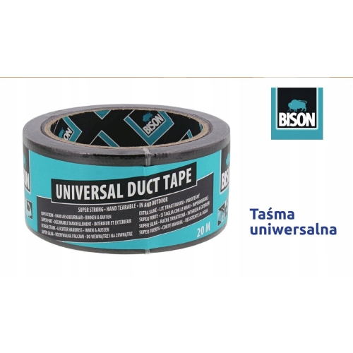 Taśma uniwersalna ultra mocna nierozrywalna szara 20m x 48mm zew wew BISON