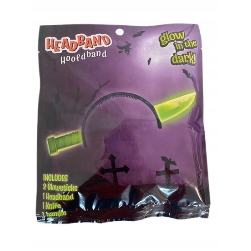 GLOW IN THE DARK OPASKA ŚWIECĄCA W CIEMNOŚCI NÓŻ trup fun halloween