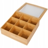 Drewniane Pudełko na Herbatę Herbaciarka Pojemnik Box Organizer TEA TIME 78