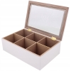 Drewniane Pudełko na Herbatę Herbaciarka Pojemnik Box Organizer TEA TIME 78