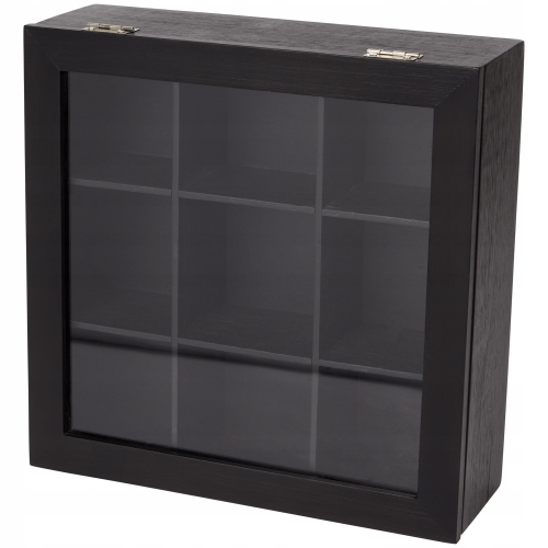 Drewniane Pudełko na Herbatę Herbaciarka Pojemnik Box Organizer TEA TIME 78