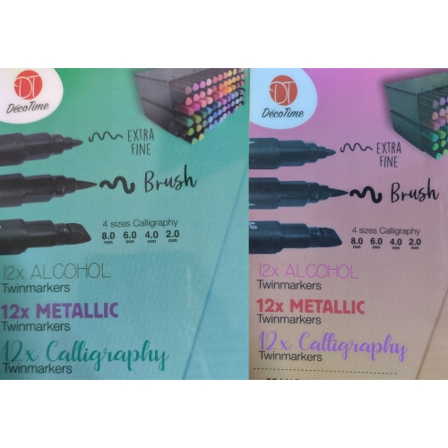 MARKERY METALICZNE TWINMARKERY PODWÓJNE PISAKI 72