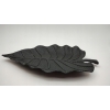 PATERA ALUMINIOWA DEKORACJA LIŚĆ CZARNY 28 x 18 cm