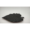 PATERA ALUMINIOWA DEKORACJA LIŚĆ CZARNY 28 x 18 cm
