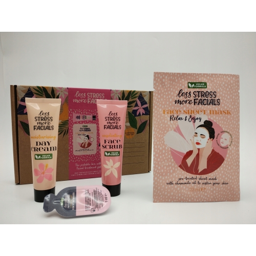 ZESTAW SERUM KREM PEELING MASKA DLA KOBIET RÓŻOWY