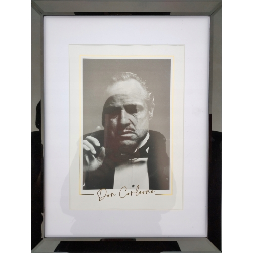 RAMKA SZKLANA CZARNA POLEROWANA passe-partout A4 30X40 CM GLAMOUR