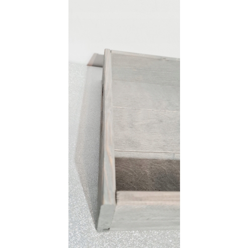 Taca drewniana brązowa bejcowana elegancka 26 x 18