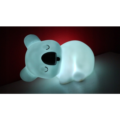 Lampka Nocna dla Dzieci KOALA BIAŁA ZMIENIAJĄCA KOLORY IDEALNA DLA DZIECKA