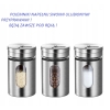 Stojak na przyprawy ze słoiczkami 5 sztuk x 80 ml