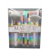 Zestaw 4 podstawowych pędzli do makijażu z uchwytem pint marmuru MARBLE
