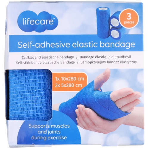 SAMOPRZYLEPNY BANDAŻ ELASTYCZNY LIFECARE 3 SZT.