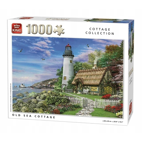 PUZZLE KING LATARNIA MORSKA CHATKA MEWY 1000 el 70