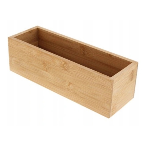 SKRZYNKA BAMBUSOWA ORGANIZER PUDEŁKO POJEMNIK 23CM