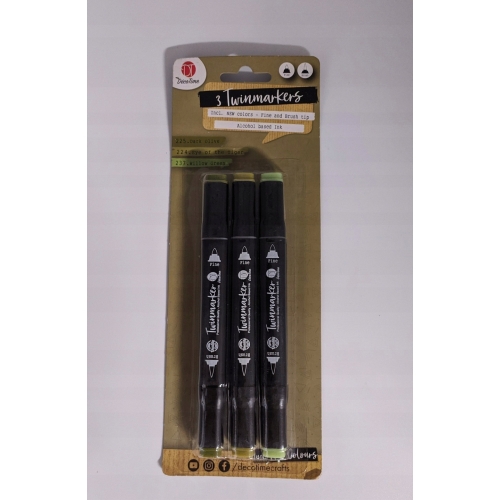 PISAKI MARKERY PODWÓJNE ALKOHOLOWE TWINMARKERS 3 Sztuki 225 237