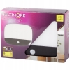 LAMPA Z CZUJNIKIEM RUCHU WEWNĘTRZNA BALTIMORE LED CZARNA 14,3 x 11x 2.5 cm