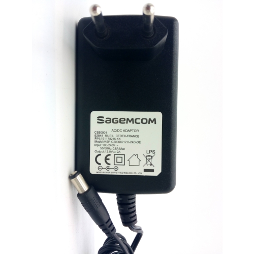ORYGINALNY ZASILACZ CANAL+ SAGEMCOM model MSP-C2000IC 12 D-24D-DE 12V 2A