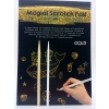 Magiczny zeszyt blok zdrapka WYDRAPYWANKA GLITTER