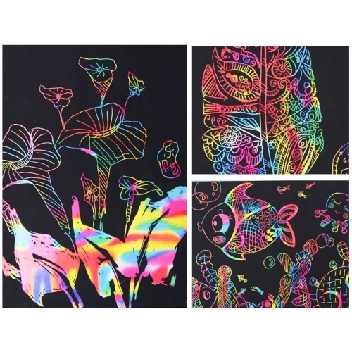 Magiczny zeszyt blok zdrapka WYDRAPYWANKA GLITTER