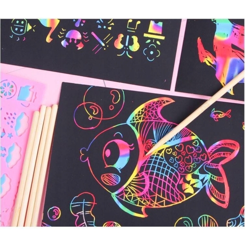 Magiczny zeszyt blok zdrapka WYDRAPYWANKA GLITTER