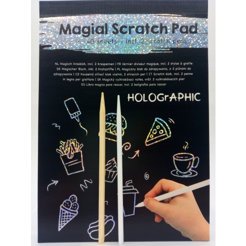 Magiczny zeszyt blok zdrapka WYDRAPYWANKA GLITTER