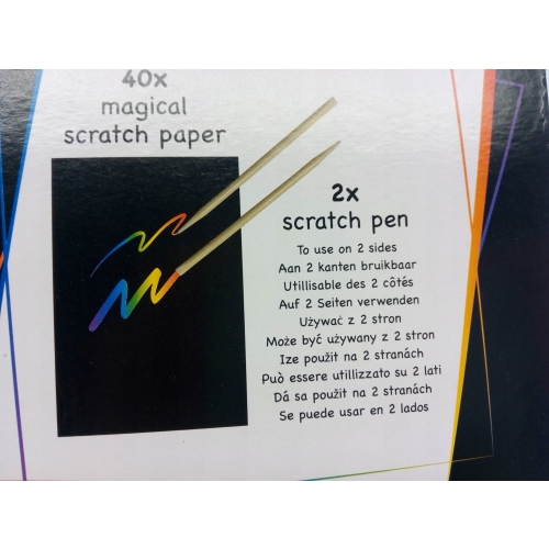 Magiczny zeszyt blok zdrapka WYDRAPYWANKA GLITTER