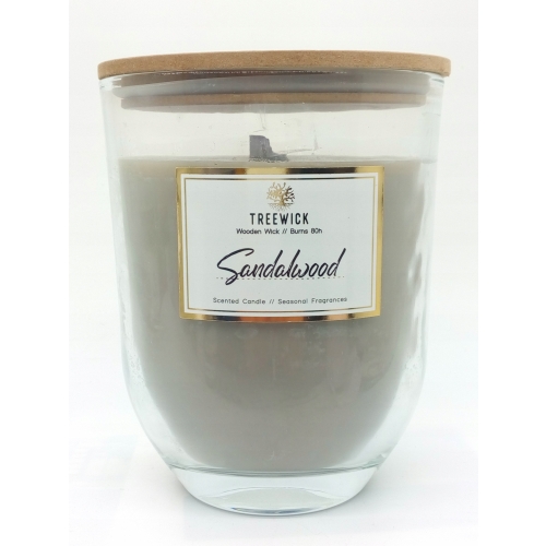 ŚWIECA ZAPACHOWA TReeWIck EKSKLUZYWNA VANILIA Z DREWNIANYM KNOTEM GLAMOUR