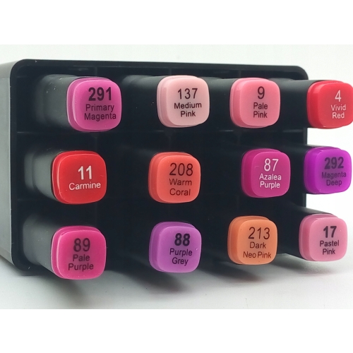 Markery Twinmarkery podwójne alkoholowe niebieskie MIX 12 szt 150 - 180