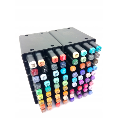 Markery Twinmarkery podwójne alkoholowe niebieskie MIX 12 szt 150 - 180