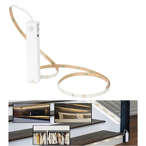 100 CM TAŚMA 30 LED CZUJKA RUCHU SEJF S1